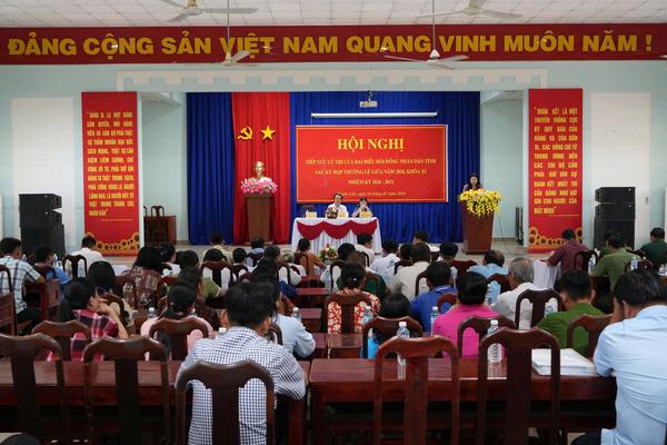 Chánh Thanh tra tỉnh Tây Ninh tiếp xúc cử tri sau kỳ họp HĐND tỉnh