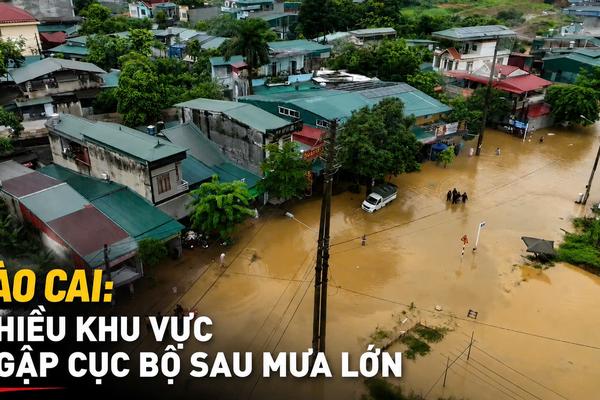 Nhiều khu vực ở phường Lào Cai ngập cục bộ sau mưa lớn