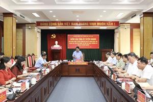 Tuyên Quang chuẩn bị đầy đủ hồ sơ, tài liệu phục vụ đoàn kiểm tra của Bộ Chính trị