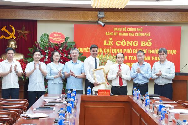 Phó Tổng Thanh tra Nguyễn Văn Cường giữ chức Phó Bí thư Thường trực Đảng ủy Thanh tra Chính phủ