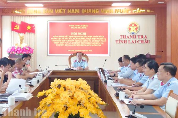 Lai Châu: Thanh tra 4 doanh nghiệp thủy điện