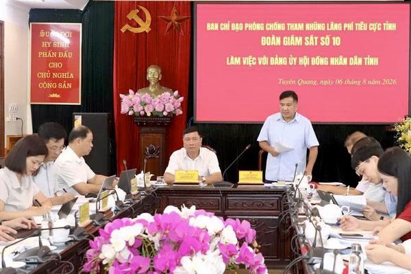Tuyên Quang: Giám sát việc thực hiện quy định về kiểm soát quyền lực trong công tác xây dựng pháp luật