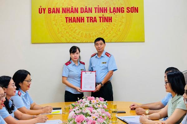 Thanh tra tỉnh Lạng Sơn bổ nhiệm cán bộ lãnh đạo cấp phòng