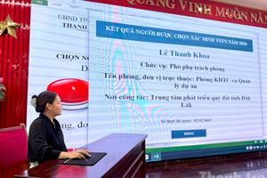 Thanh tra tỉnh Đắk Lắk ứng dụng bốc thăm điện tử trong xác minh tài sản, thu nhập