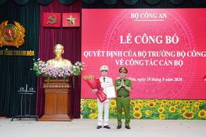 Thanh Hoá: Công bố quyết định bổ nhiệm Giám đốc Công an tỉnh Thanh Hóa