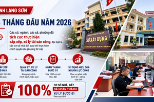 Lạng Sơn: 441 cơ sở nhà, đất được xử lý, bàn giao sau sắp xếp bộ máy