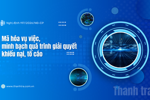 Mã hóa vụ việc, minh bạch quá trình giải quyết khiếu nại, tố cáo