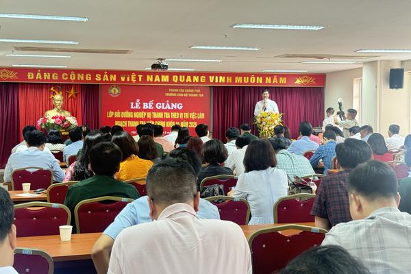 Gần 120 cán bộ thanh tra hoàn thành khóa bồi dưỡng Thanh tra viên chính Khóa 04/2026