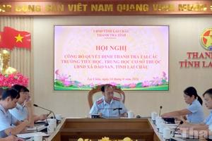Lai Châu: Thanh tra trách nhiệm trong quản lý kinh phí trường học tại Dào San