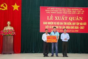 Long Châu tiếp sức Đội 584 trên hành trình làm nhiệm vụ tại Lào