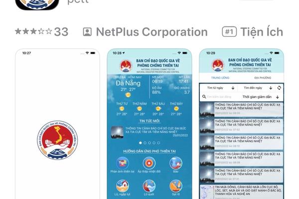 Ra mắt ứng dụng hướng dẫn phòng, chống thiên tai