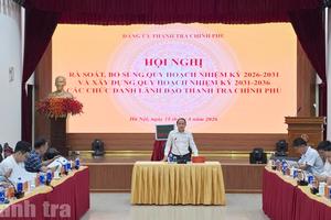 Đảng ủy Thanh tra Chính phủ thực hiện quy trình rà soát, bổ sung quy hoạch