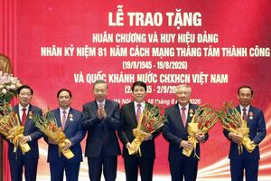 5 nguyên Ủy viên Bộ Chính trị được tặng Huân chương Hồ Chí Minh