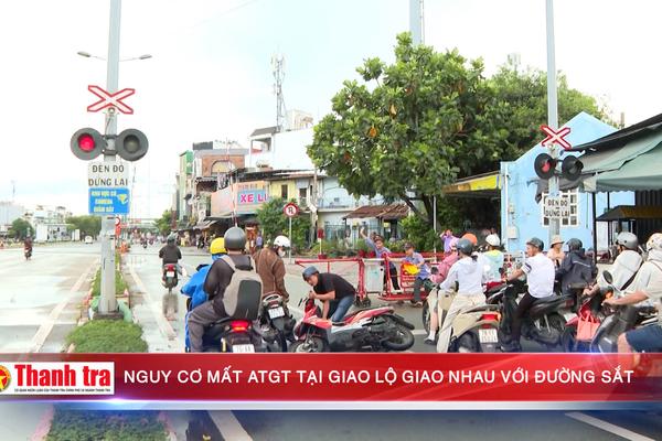 Nguy cơ mất ATGT tại giao lộ giao nhau với đường sắt