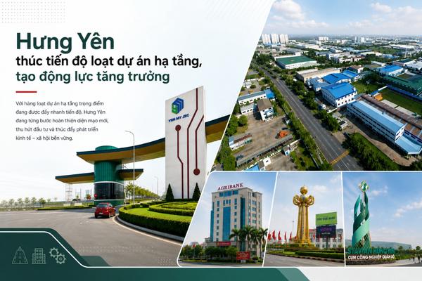 Hưng Yên thúc tiến độ loạt dự án hạ tầng, tạo động lực tăng trưởng
