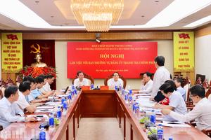 Đoàn kiểm tra, giám sát của Bộ Chính trị, Ban Bí thư làm việc với Ban Thường vụ Đảng ủy Thanh tra Chính phủ