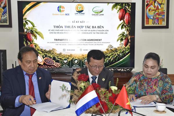 LPF FUND, GOLDEN GATE BCE và CACAO LAND hợp tác phát triển dự án Cacao - Chocolate tại Đắk Lắk