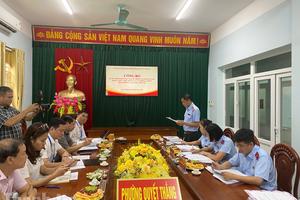 Thanh tra tỉnh Thái Nguyên kiểm tra thực hiện phòng, chống tham nhũng tại UBND phường Quyết Thắng