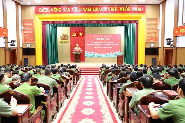 Công an Ninh Bình: Nâng cao chất lượng công tác kiểm tra, giám sát, thi hành kỷ luật Đảng