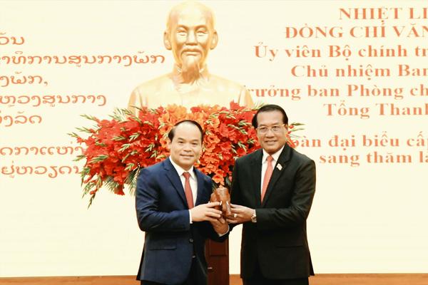 Hình ảnh Thanh tra Chính phủ làm việc với Đoàn Đại biểu cấp cao Thanh tra Nhà nước Lào