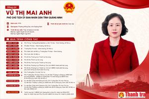 Bà Vũ Thị Mai Anh được bầu làm Phó Chủ tịch UBND tỉnh Quảng Ninh