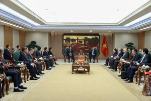 Thủ tướng Chính phủ Lê Minh Hưng tiếp Đoàn đại biểu cấp cao Ban Kiểm tra Trung ương Đảng, Thanh tra Nhà nước Lào
