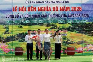 Lào Cai: Công bố "Làng du lịch cộng đồng hàng đầu" cho xã Nghĩa Đô