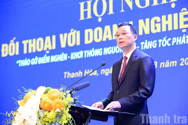Chủ tịch UBND tỉnh Thanh Hóa đối thoại với doanh nghiệp để khơi thông nguồn lực
