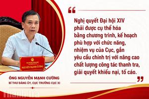 Từ Nghị quyết Đại hội XIV đến kế hoạch thanh tra cụ thể ở Cục IX