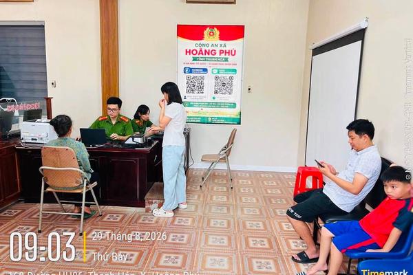 Thanh Hoá: Cấp căn cước, tài khoản định danh điện tử trong dịp Quốc khánh 2/9