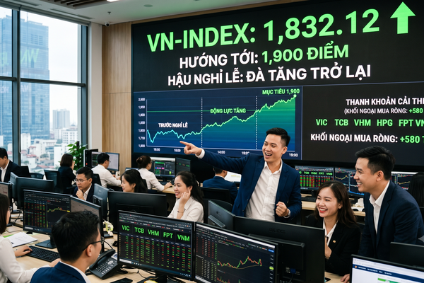 Chứng khoán sau kỳ nghỉ lễ (3 - 4/9): Kỳ vọng tiến về mốc 1.900 điểm