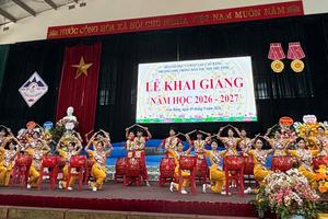 Hình ảnh Cao Bằng tưng bừng lễ khai giảng ở các trường phổ thông nội trú
