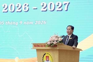 Hiệu trưởng Trường Đại học Công đoàn: Hãy học bằng khát vọng, hãy rèn luyện bằng kỷ luật và trưởng thành bằng bản lĩnh
