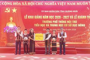 Hơn 872 tỷ đồng và cuộc chạy đua đưa 4 trường vùng biên Quảng Ngãi vào năm học mới