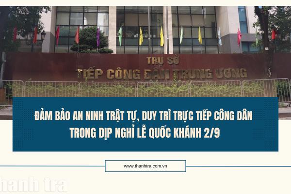 Đảm bảo an ninh trật tự, duy trì trực tiếp công dân trong dịp nghỉ lễ Quốc khánh 2/9