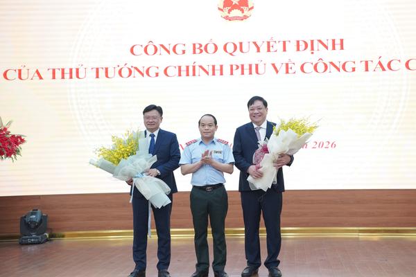 Hình ảnh lễ công bố quyết định bổ nhiệm hai Phó Tổng Thanh tra Chính phủ