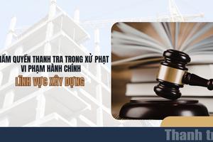 Phân định thẩm quyền thanh tra trong xử phạt vi phạm hành chính lĩnh vực xây dựng
