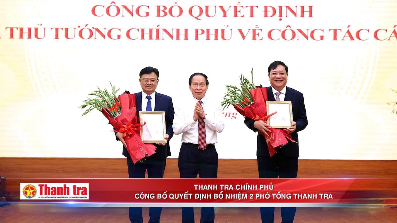 Công bố quyết định điều động, bổ nhiệm hai tân Phó Tổng Thanh tra Chính phủ