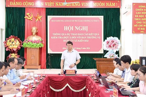 Tuyên Quang: Kiểm tra, giám sát gắn với nắm bắt tư tưởng cán bộ, đảng viên tại cơ sở