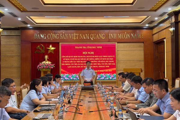 Bắc Ninh: Công bố quyết định thanh tra việc quản lý, sử dụng nhà, đất dôi dư tại 13 xã, phường