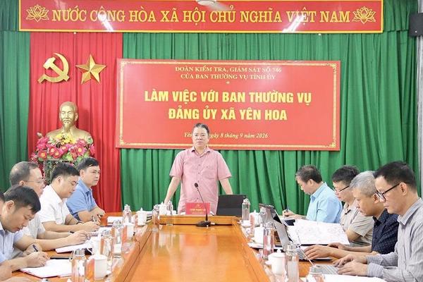 Tuyên Quang: Tập trung kiểm tra, giám sát vào công tác cán bộ tại cơ sở