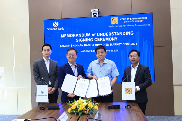 Ngân hàng Shinhan hợp tác cùng Công ty Quản lý và Kinh doanh chợ Bình Điền, mở rộng giải pháp tài chính cho thương nhân