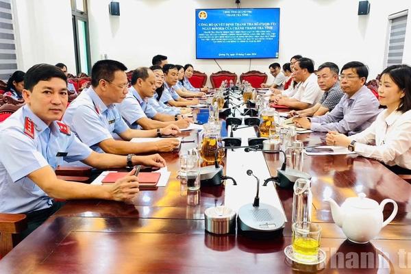 Quảng Trị: Công bố quyết định thanh tra tại UBND xã Cam Hồng và UBND xã Nam Ba Đồn