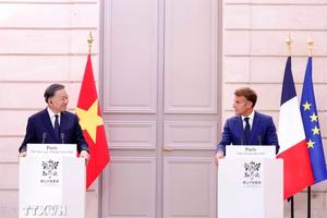 Tổng Bí thư, Chủ tịch nước Tô Lâm và Tổng thống Pháp Emmanuel Macron gặp gỡ báo chí