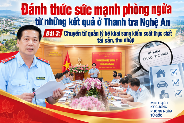 Bài 3: Chuyển từ quản lý kê khai sang kiểm soát thực chất tài sản, thu nhập