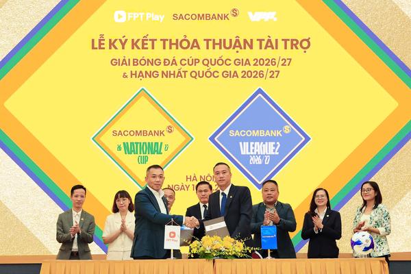 SACOMBANK là nhà tài trợ chính giải Hạng nhất Quốc gia và Cúp Quốc gia trong mùa giải 2026/27