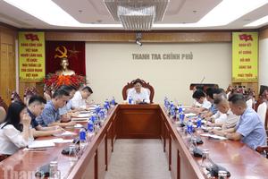 Phó Tổng Thanh tra Chính phủ Nguyễn Thanh Tuấn làm việc với Cục IV