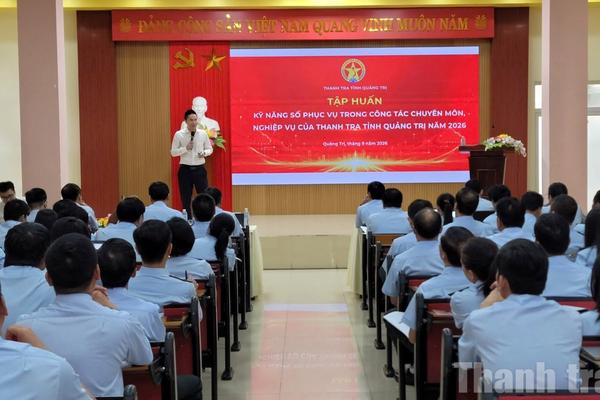 Thanh tra Quảng Trị tập huấn kỹ năng số cho 100% cán bộ