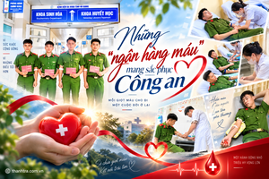 Những “ngân hàng máu” mang sắc phục Công an