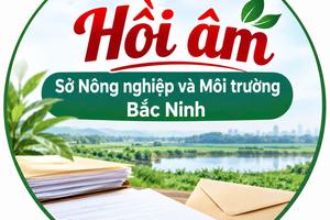 Hồi âm từ Sở Nông nghiệp và Môi trường tỉnh Bắc Ninh